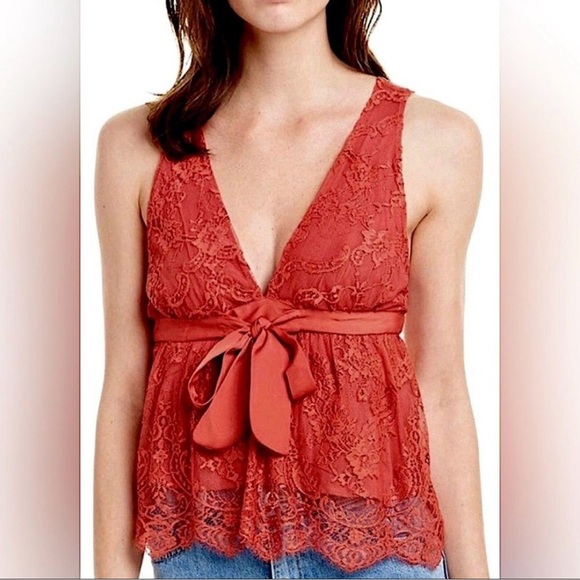 Free people lace tank size L - Picture 1 of 5